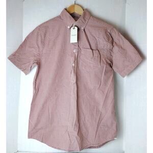 Men's OOBE BRAND Warren SS Popover Red-Green Small NEW OR1232 $128